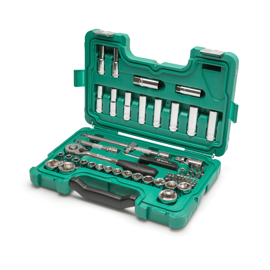 JUEGO DE COPAS ALTAS Y BAJAS SATA DE 60 PIEZAS, CUADRANTE DE 1/2”, REF ST09007SJ