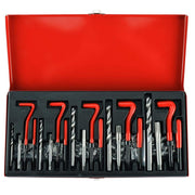 Kit Reparador de Roscas Métricas Tipo Helicoil 131 Piezas (M5 a M12)