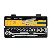 Juego de Copas  1/2” Truper de 16 Piezas Milimétricas, Ref 21174