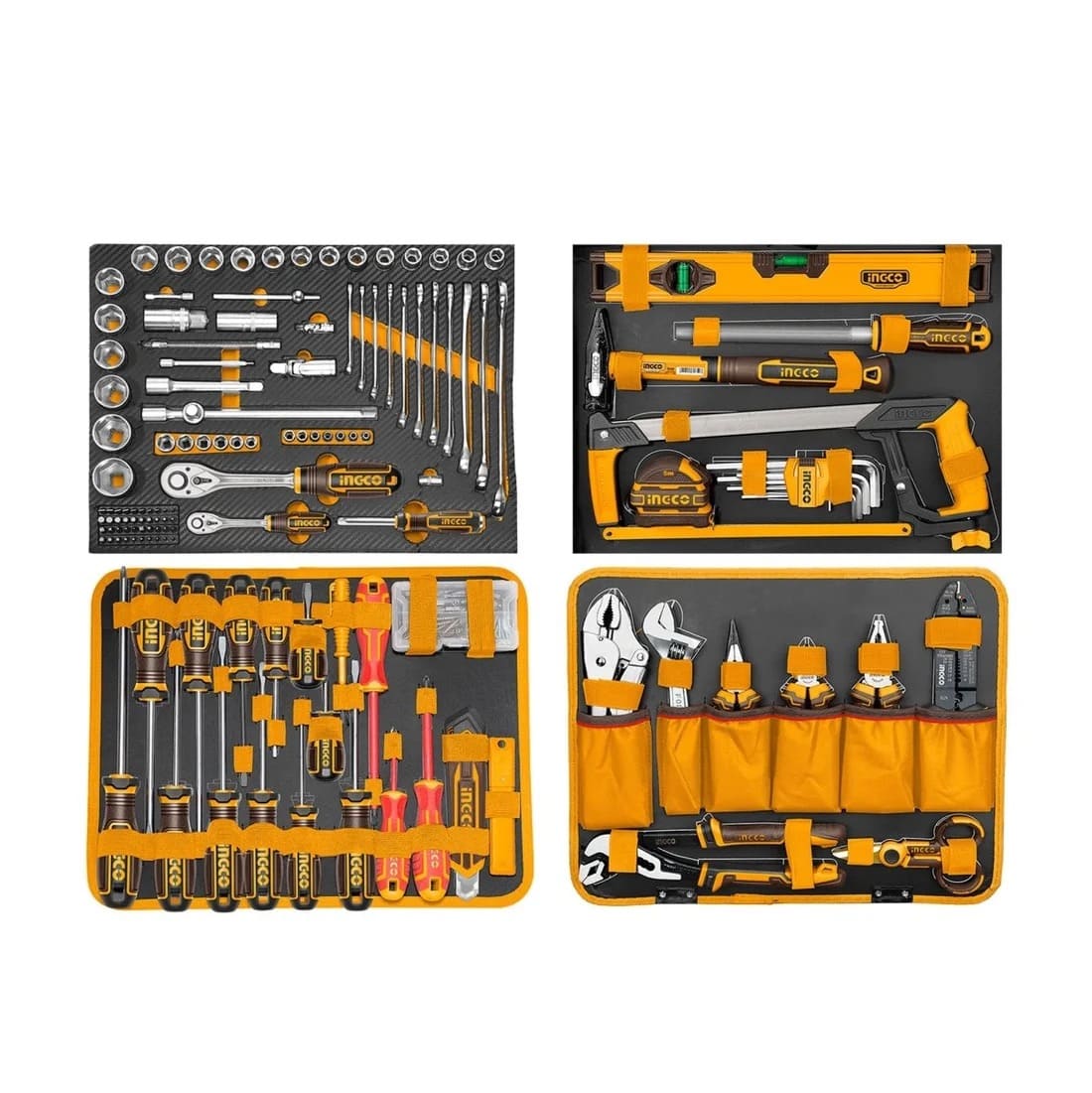 JUEGO DE HERRAMIENTAS MANUALES 228 PIEZAS CON MALETA DE ALUMINIO, INGCO REF HKTHP52288