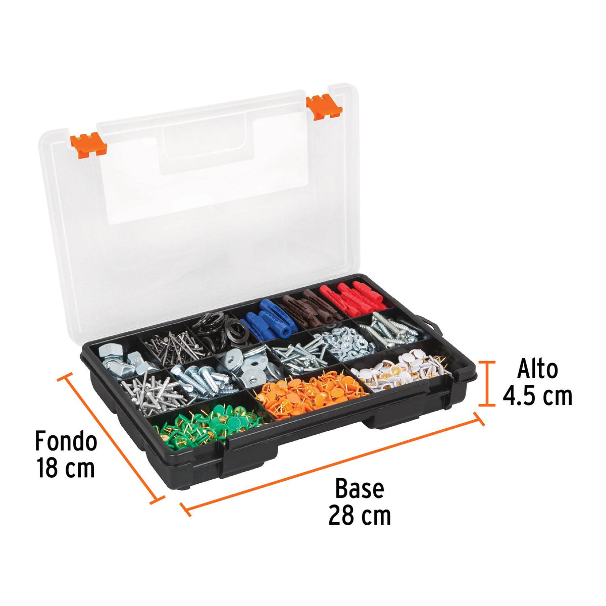 ORGANIZADOR DE 11” CON 15 COMPARTIMENTOS, TRUPER REF 19896