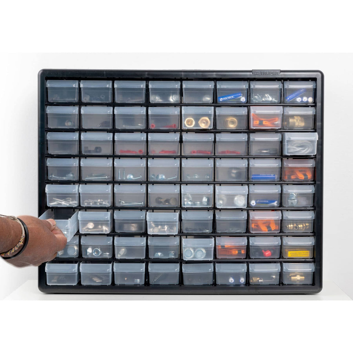 ORGANIZADOR DE 64 GAVETAS PARA COMPONENTES PEQUEÑOS, TRUPER REF 10895