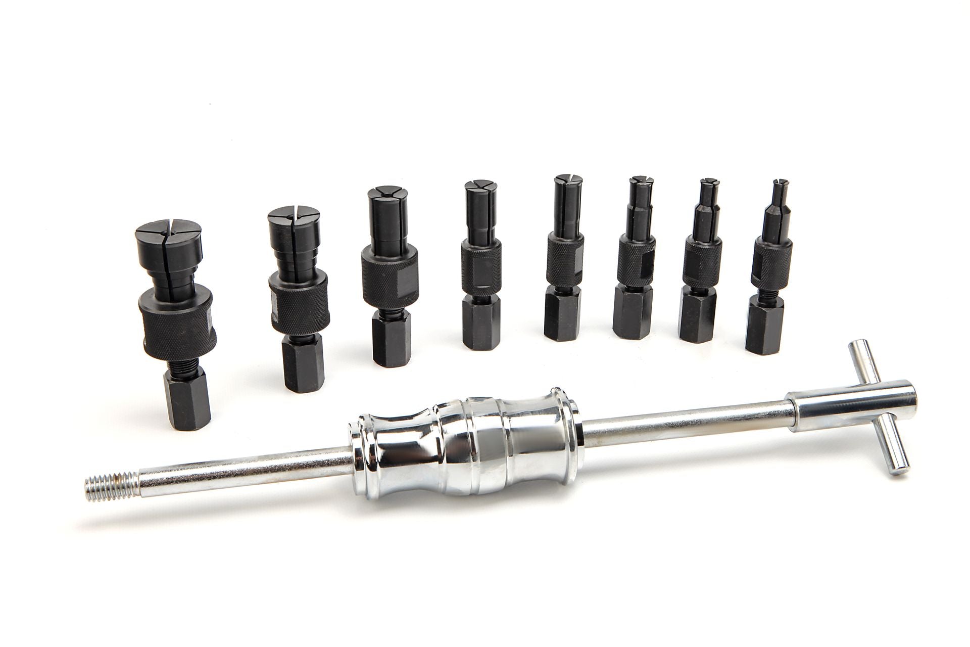 Extractor de Rodamientos Internos con Martillo Corredizo 9 Piezas (8 a 32 mm)